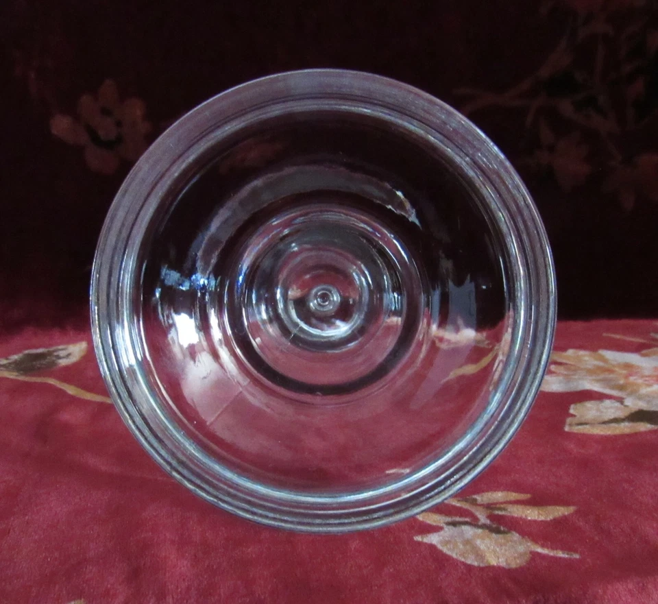 Pier 1 Heavy Clear Glass Pillar Candle Holder - EUC - Image 3 of 4
