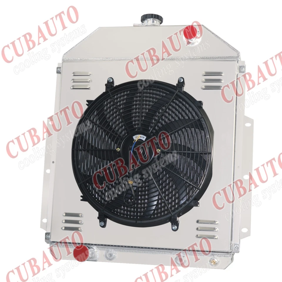 4 Row Radiator Shroud Fan For 1942-1952 1949 Ford F1 F2 F3 F4 Pickup Ford Engine - Image 2 of 4
