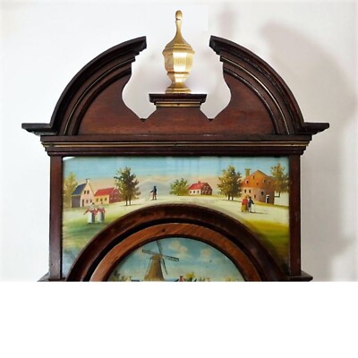 ANTIQUE CLOCK TOP HARDWOOD FINIAL 6''
