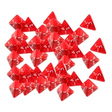 40 D4 vierseitig Acryl Würfel Dice, Würfels...