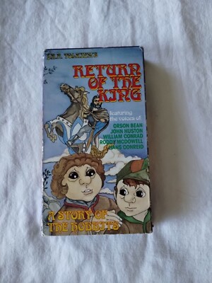 Tolkien: The Return of the King VHS School Copy John Huston Rare *As Is