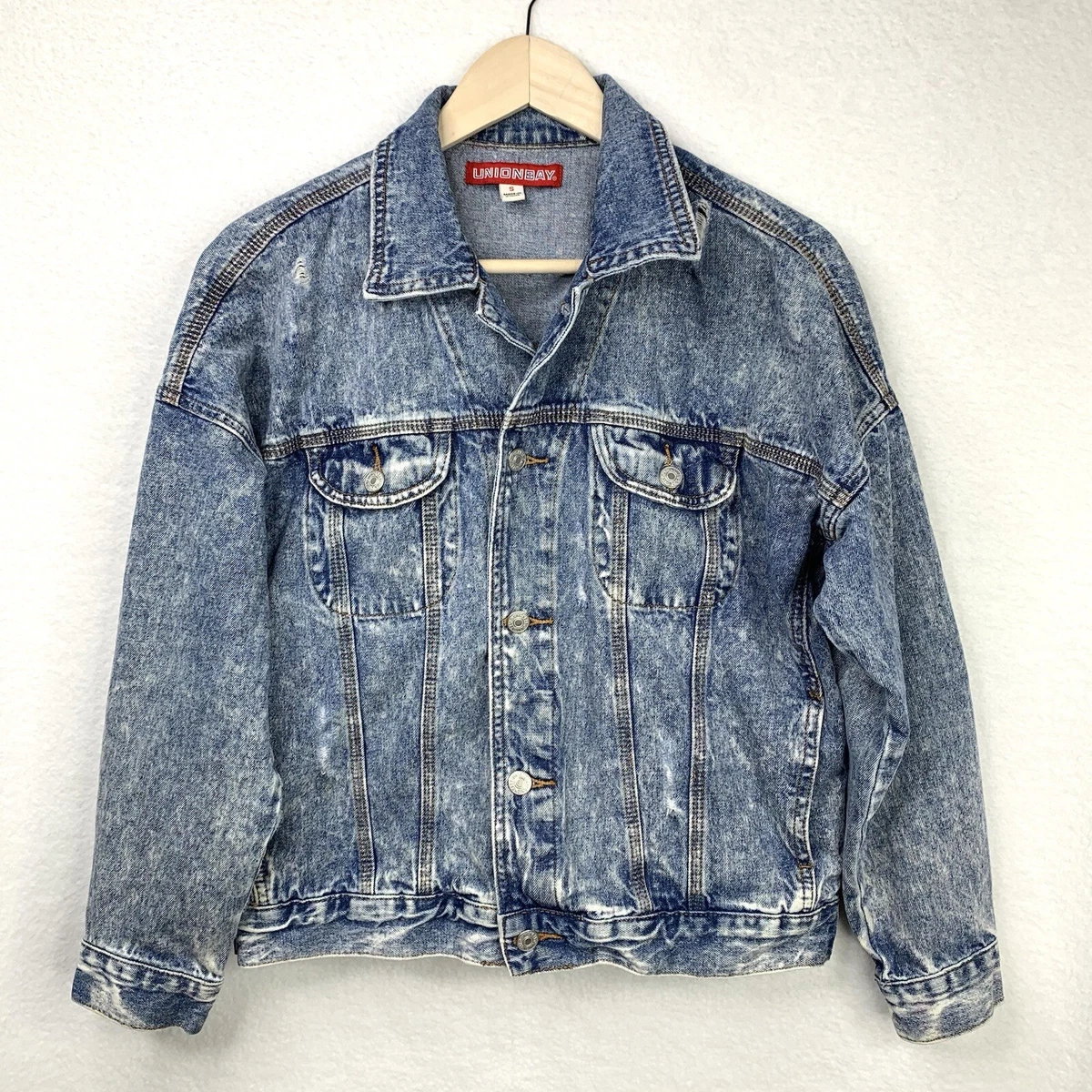 Acid wash jean jacket womens cheap