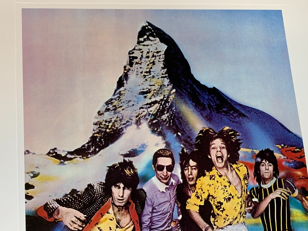 ROLLING STONES 1976 TOUR OF EUROPE 1994 LITHO POSTER SIGNED