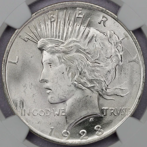 1923 Peace Silver Dollar - NGC MS 65