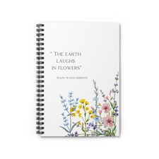 Spiral Notebook - Ruled Line - flowers