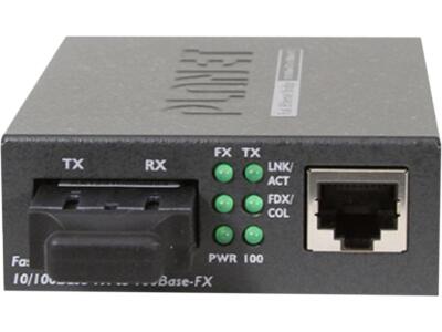 PLANET FT-801 10/100Base-TX to 100Base-FX Media Converter (MM, ST, 2 Km, LFPT)
