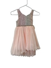 NEW American Princess Dress Pink Sequined Full Skirt Princess Dress Girls Sz 5