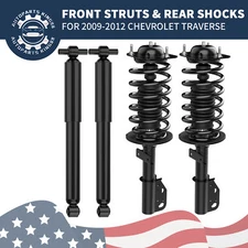Front + Rear Shocks Struts Assembly For Chevy Traverse GMC Acadia Buick Enclave