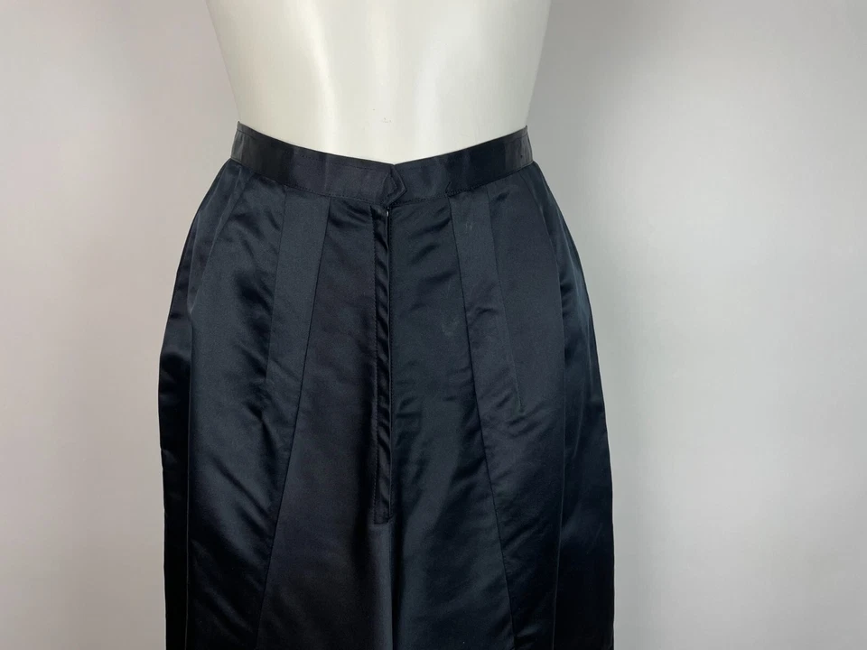 Falda larga de noche vintage años 60 semi mate satinado, atemporal, minimalista XS/S Foto 2 de 4