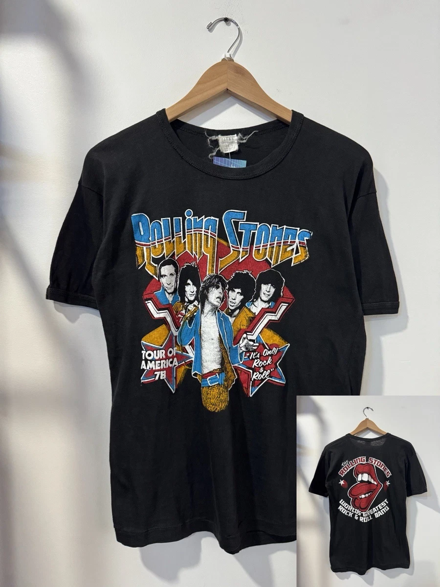 Preços baixos em Camiseta Rolling Stones Vintage em Camisetas