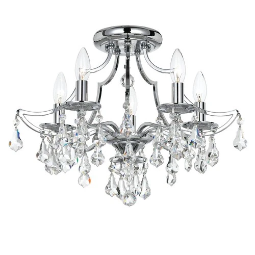 Crystorama Cedar 18 1/2"W Polished Chrome Ceiling Light - Picture 3 of 6