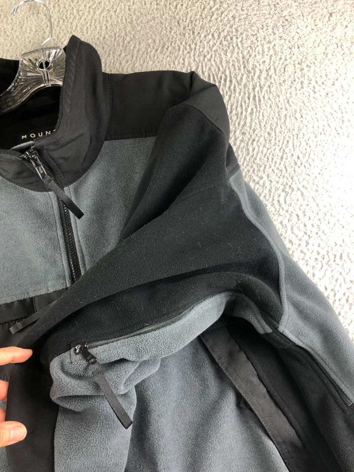 Chaqueta Mountain Hardwear Gore Windstopper Para Hombre 2XL Gris Polar Cremallera Completa Gorpcore Foto 4 de 4