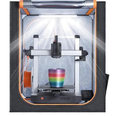 Druckergehäuse für 3D Drucker mit LED-Beleuchtung Staubschutz Konstanttempera...