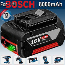 8.0Ah For Bosch Professional GBA 18V Lithium-Ion Battery BAT609 BAT620 BAT610 US