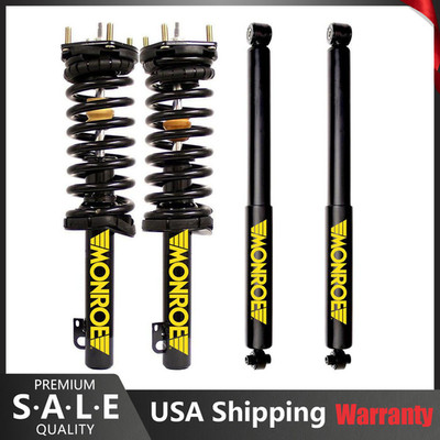 Monroe Front Struts Coil Springs & Rear Shocks full set for Jeep