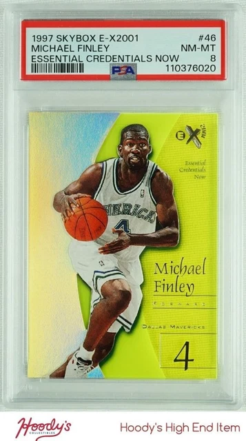 1997-98 E-X2001 Essential Credentials Now #46 Michael Finley JSY # 04/46 PSA 8