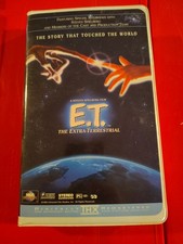 VHS Tape E.T. The Extra-Terrestrial Clamshell Rare Not Green THX Spielberg
