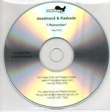 deadmau5 & Kaskade - I Remember [mau5008] (2-Track CDr Promo)