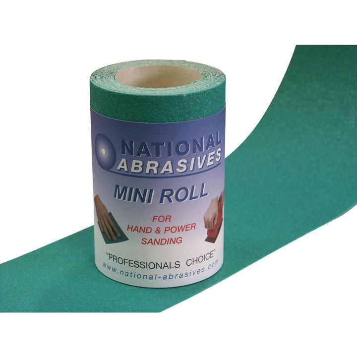National Abrasives Green Aluminium Oxide 120 Grit 10 Metre Fine
