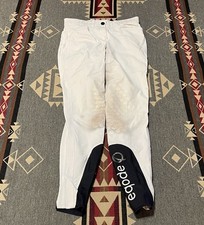 Calzoni donna Eqode Equiline bianchi toppa ginocchio IT40 M4