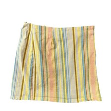 Yellow Multi Stripe A-Line Skirt Girls Size L 10/12