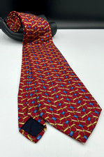 Brooks Brothers Makers Men's All Silk Tie Red Designer Made in the USA