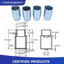 KATOOL 4Pcs 2 Post Lift Tall Truck Extension Adapter Height Extensions