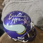BUD GRANT AUTO SIGNED MINNESOTA VIKINGS MINI HELMET PSA COA W/ HOF 94 INS