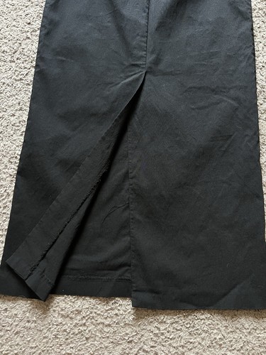 Y2K 90s Skirt Size 4 Black Rayon Stretch Maxi Witchy Whimsigoth Grunge Boho Vtg - Picture 5 of 5