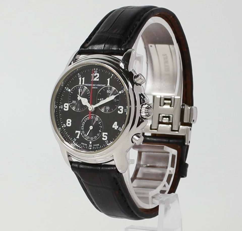 [Casi COMO NUEVO] Reloj para hombre Frederique Constant FC285x3A5/3A6 37 mm cronógrafo negro Qz Foto 3 de 4