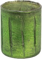 Clayre & Eef 6GL3625 Teelichthalter Ø 9X11 Cm GrüN Glas Kerzenhalter