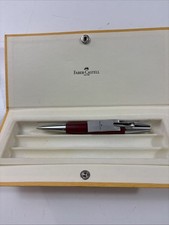 Faber-Castell e-motion wood twist ballpoint pen Coral/raspberry 148372