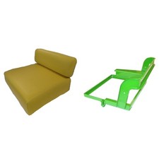 Tractor Seat Frame & Cushions Fits John Deere M Mi Mt Mc Tractor Am1956t, Am476t