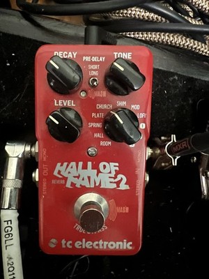 TC Electronic Hall of Fame 2 Reverb Pedal Effects Electric Guitar 