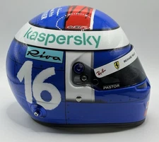 F1, CHARLES LECLERC signed 1/2 BELL MONACO mini helmet FERRARI 2021 NEW 3