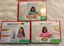 3 Kid Christmas holiday craft kits Holiday ornament, LED tree  Holly Wreaths