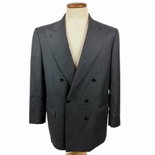 Brioni Charcoal Gray Double Breasted Wool Made in Italy Men s 41R