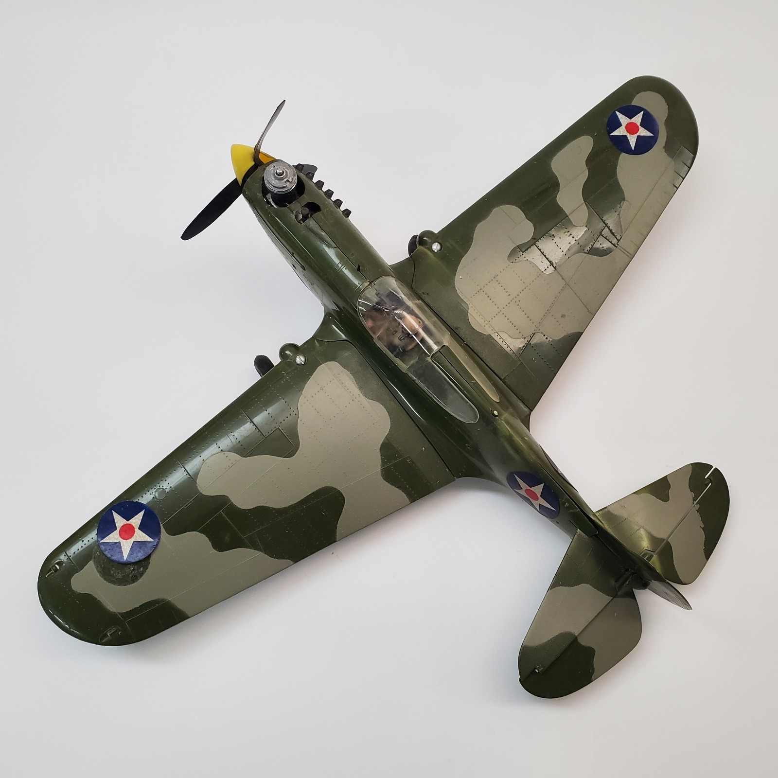 Vintage Cox Thimble Drome P40 Warhawk Control Line Model Airplane