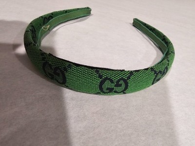 Gucci Women's Green Logo Headband Used Once! Hair Accessories Designer