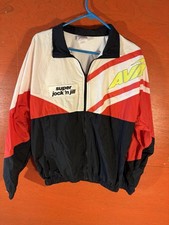 Avia Super Jock  Jill Vintage Hip Hop Fresh  Track /warm up Jacket Rad SZ MED