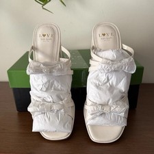 Kate Spade White Strappy Heels