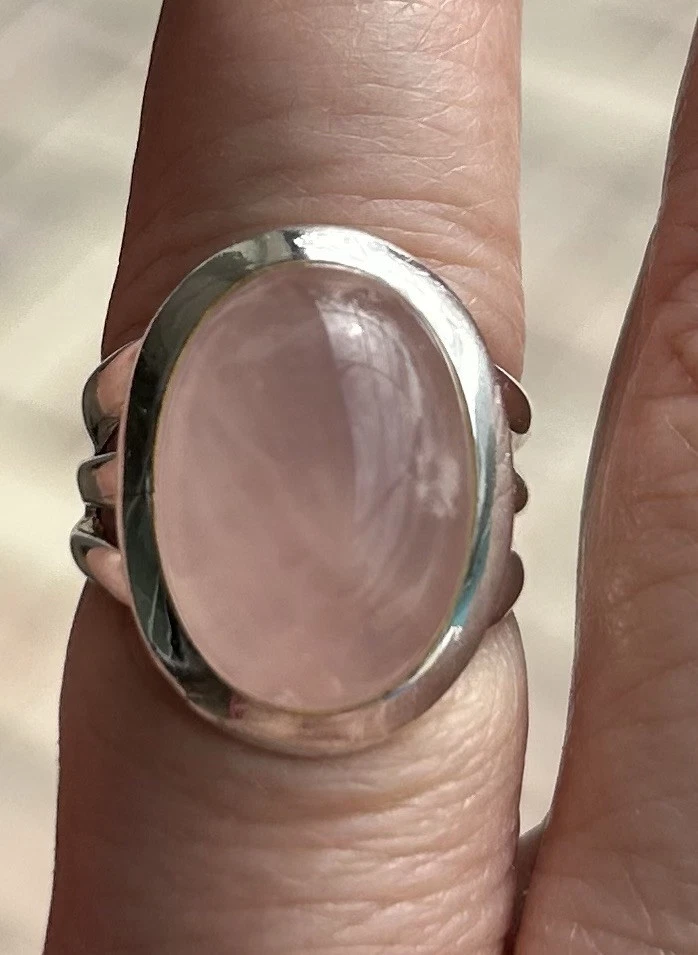 Anillo Cuarzo Rosa Talla 7 Foto 3 de 3