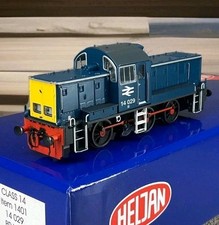 Boxed Heljan 1401 Class 14 + Lights Diesel Loco BR Blue 14029  OO Gauge 