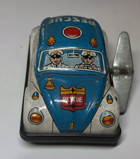 Vintage Yonezawa Tin Wind-Up Volkswagen Beetle Rescue Car, circa 1960s, Japan.