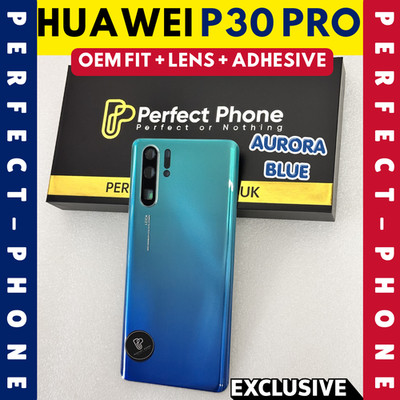 Huawei P30 Pro OEM Back Glass Replacement Cover With Camera Lens and Adhesive