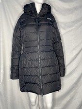 The North Face Women's Down Gotham Parka Black S Puffer Mid Length Coat 550 Hood