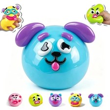 9cm Dog Face Swap Smushers Squishy Toy Soft Slow Rise Squeeze Sensory Fidget 1PC