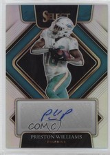2021 Panini Select Signatures 48/299 Preston Williams #SIP-PWI Auto 1d59