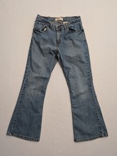 Levi Strauss Signature Jeans Girls 16 1/2 Blue Denim Low Rise Flare Stretch VTG