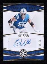 2020 Panini Limited INK 21/35 Quenton Nelson #LI-QN Auto 0c3